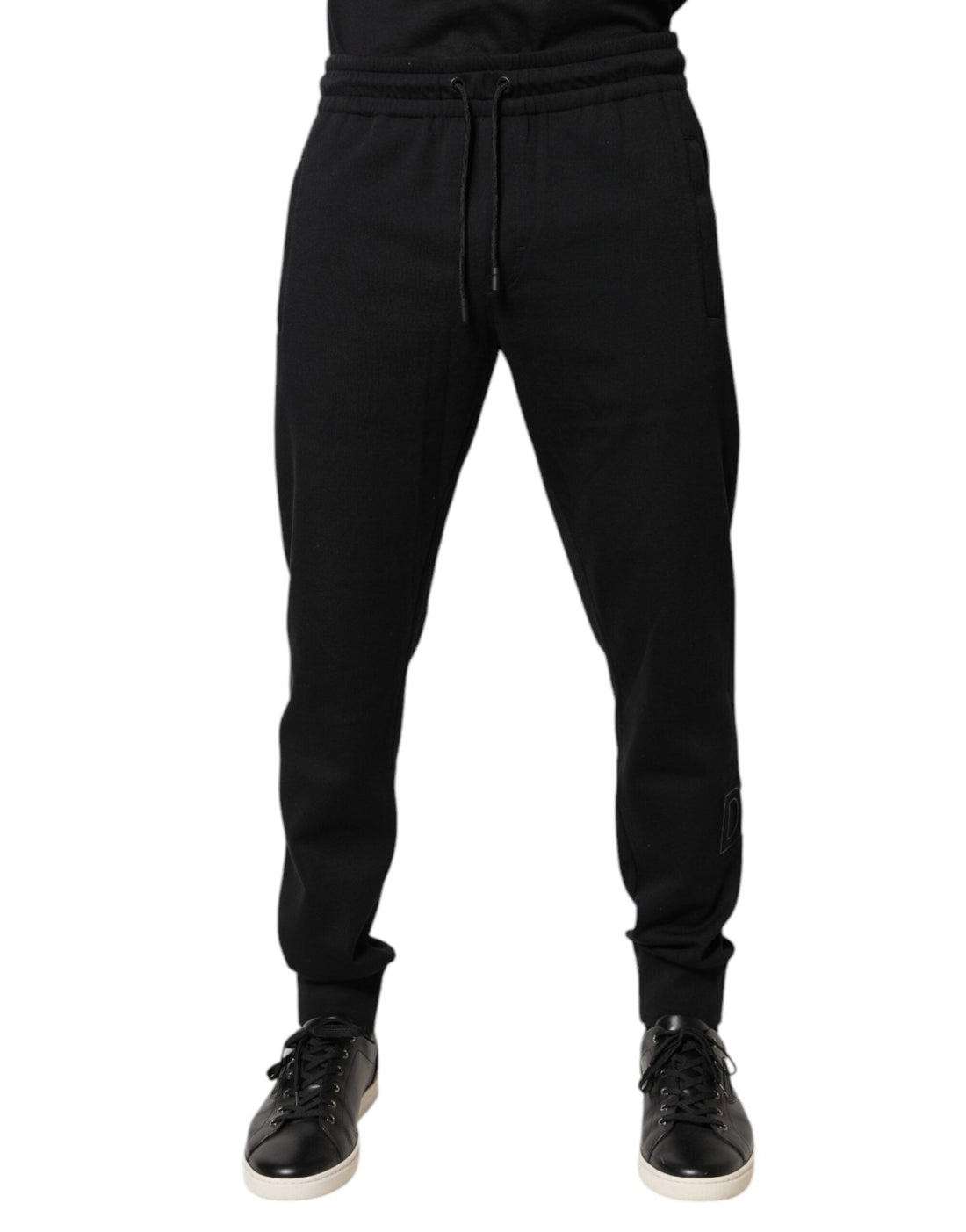 Dolce & Gabbana Black Cotton Jogger Jogging Pants - RIMODA