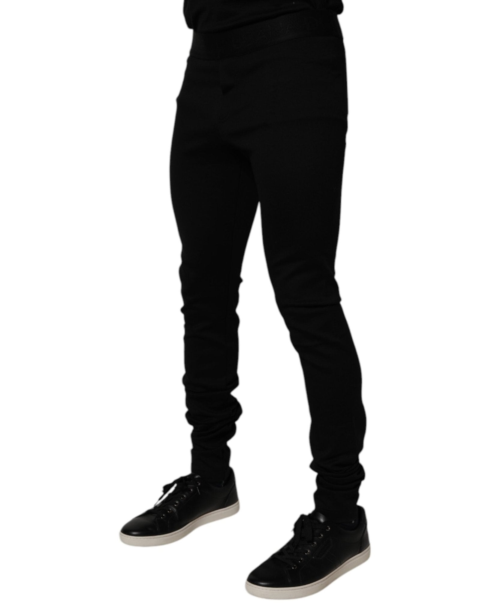 Dolce & Gabbana Black Cotton Jogger Men Sweatpants Pants - RIMODA