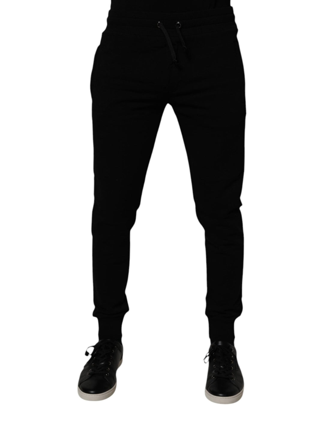 Dolce & Gabbana Black Cotton Jogger Sweatpants Pants - RIMODA