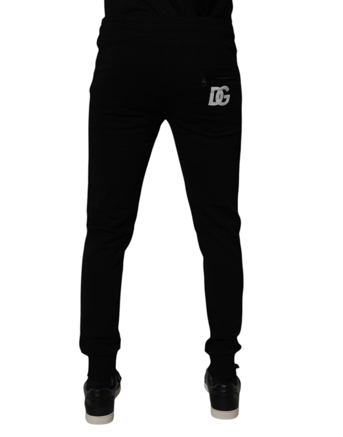 Dolce & Gabbana Black Cotton Jogger Sweatpants Pants - RIMODA