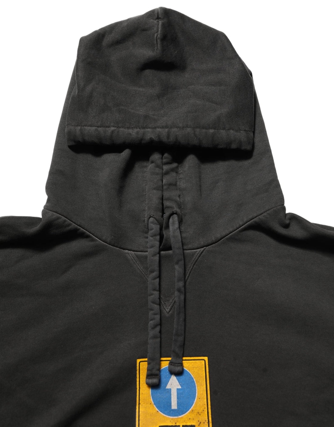 Dolce & Gabbana Black Cotton Logo Hooded Oversize Sweater - RIMODA