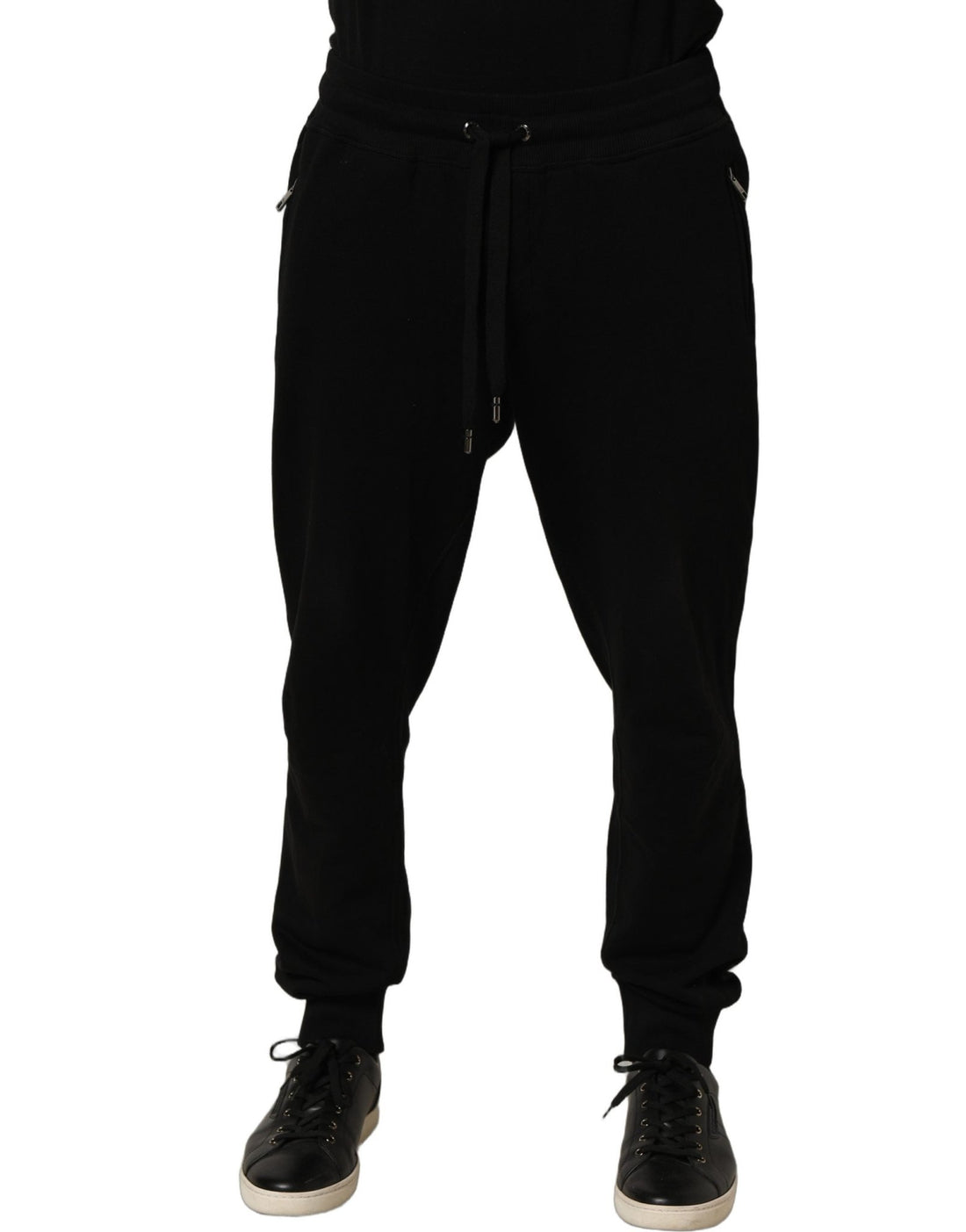 Dolce & Gabbana Black Cotton Logo Jogger Men Sweatpants Pants - RIMODA