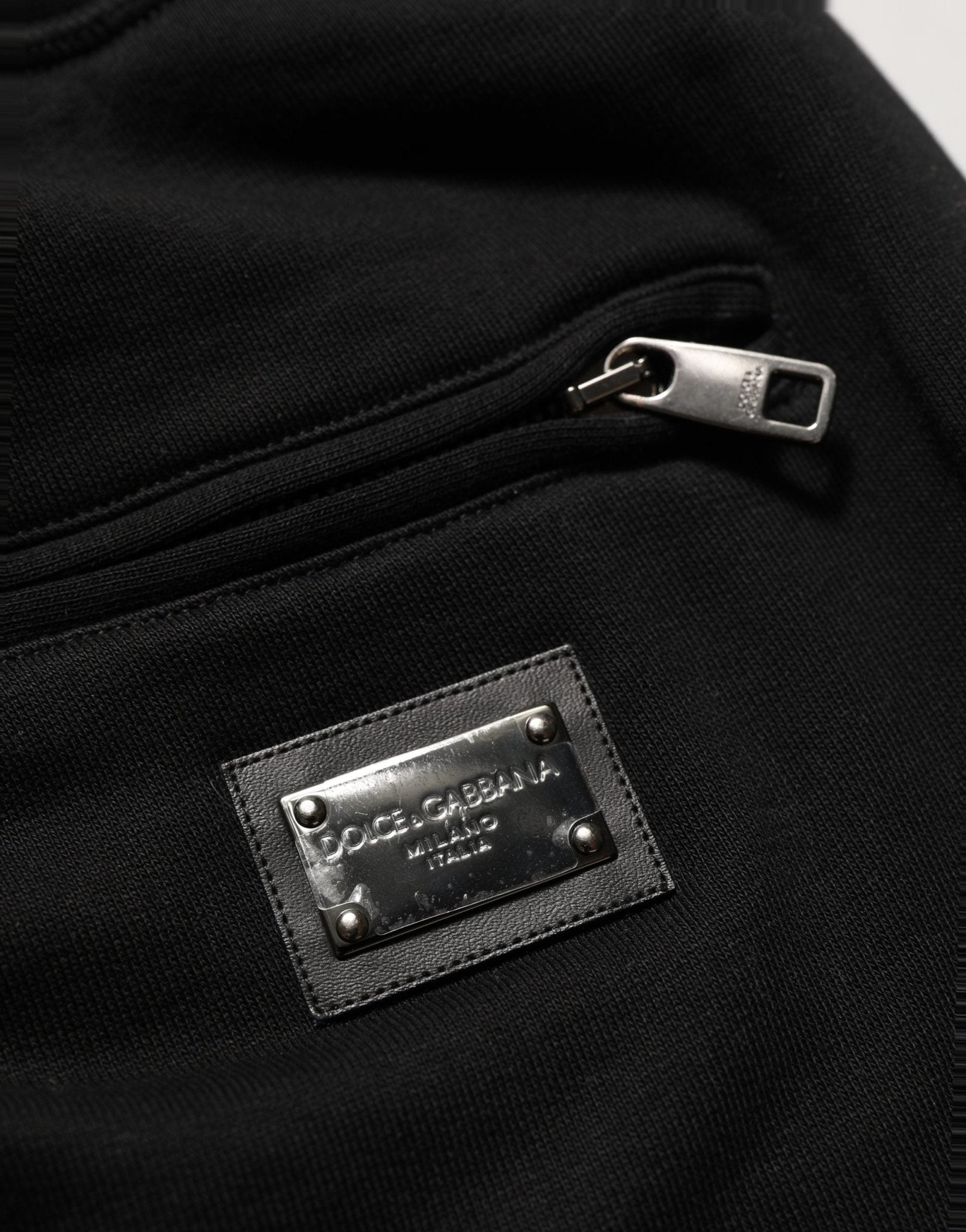 Dolce & Gabbana Black Cotton Logo Jogger Men Sweatpants Pants - RIMODA