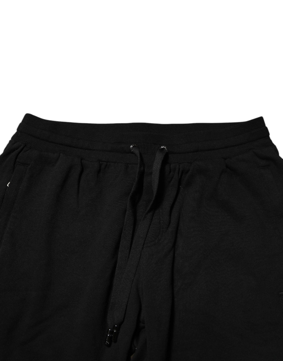 Dolce & Gabbana Black Cotton Logo Tape Men Jogger Pants - RIMODA