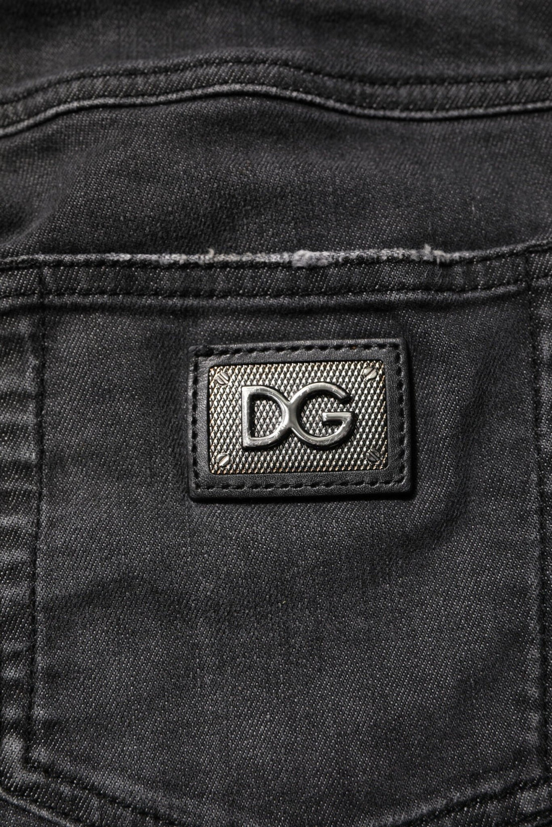 Dolce & Gabbana Black Cotton Low Waist Skinny Denim Jeans - RIMODA