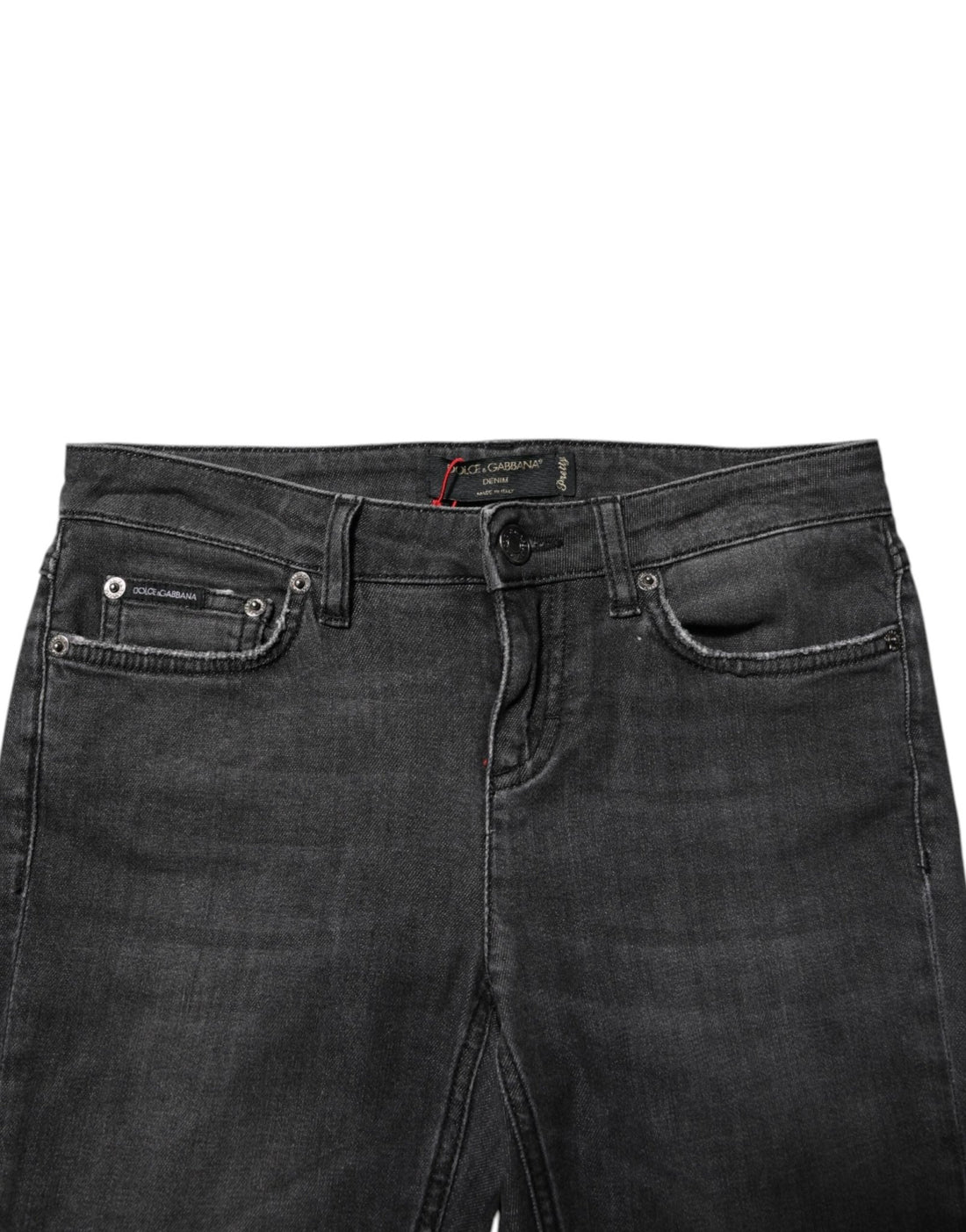 Dolce & Gabbana Black Cotton Low Waist Skinny Denim Jeans - RIMODA