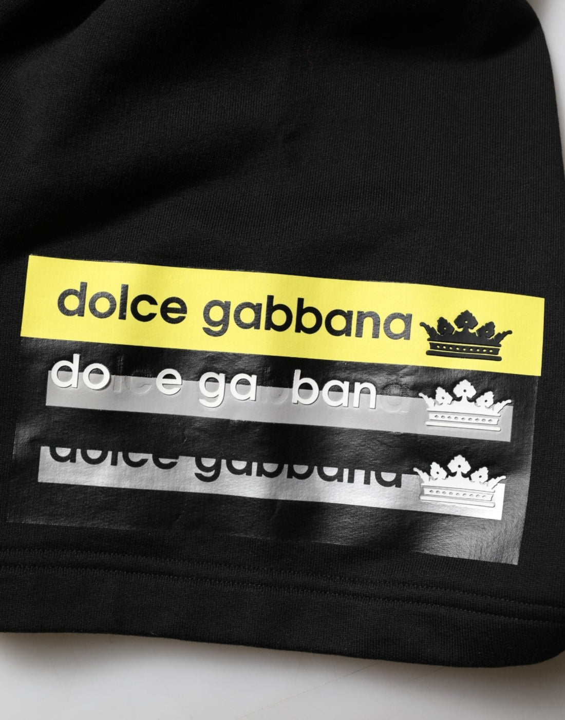 Dolce & Gabbana Black Cotton Mid Waist Casual Bermuda Short - RIMODA