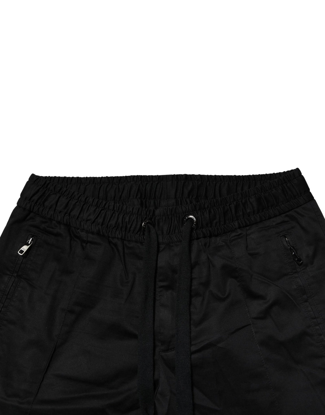 Dolce & Gabbana Black Cotton Mid Waist Jogger Pants - RIMODA