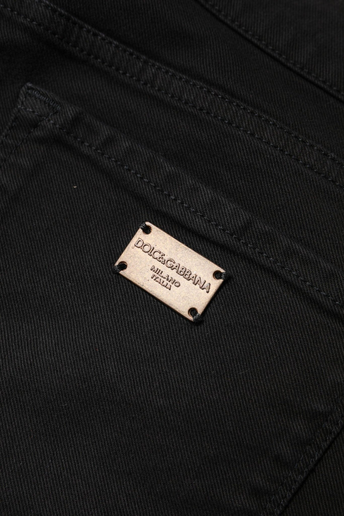 Dolce & Gabbana Black Cotton Mid Waisted Skinny Denim Jeans - RIMODA