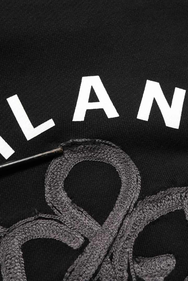 Dolce & Gabbana Black Cotton Milano1984 Print Hoodie Sweater - RIMODA