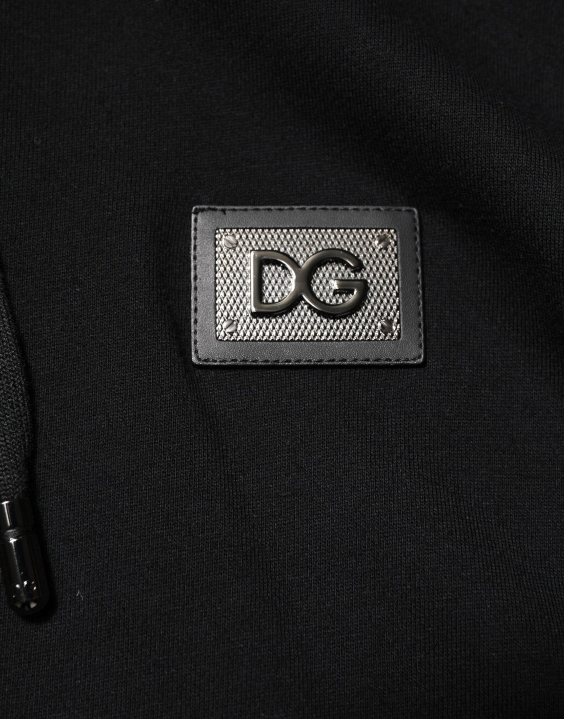 Dolce & Gabbana Black Cotton Plaque Track Cardigan Sweater - RIMODA