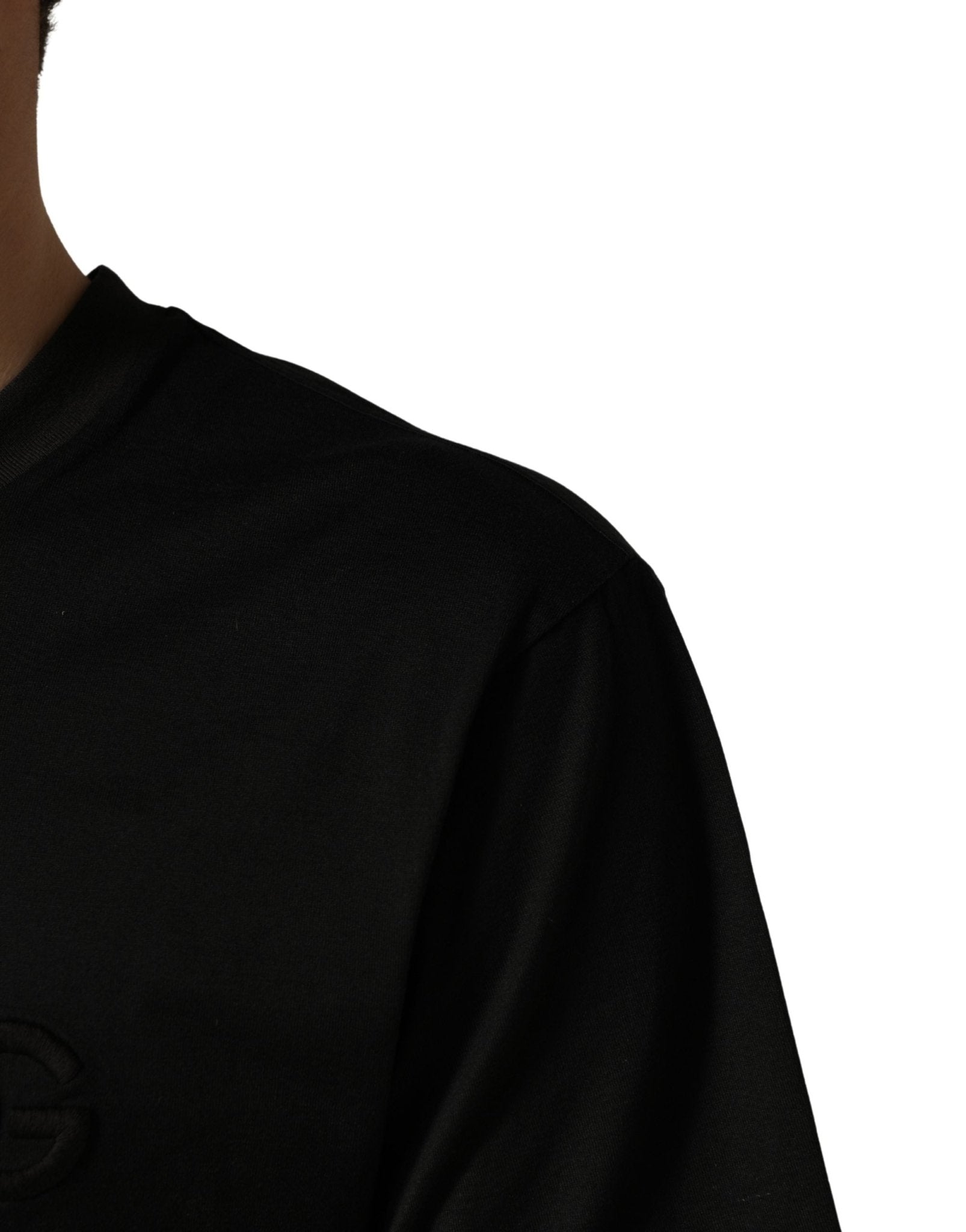 Dolce & Gabbana Black Cotton Short Sleeves Crew Neck T-shirt - RIMODA