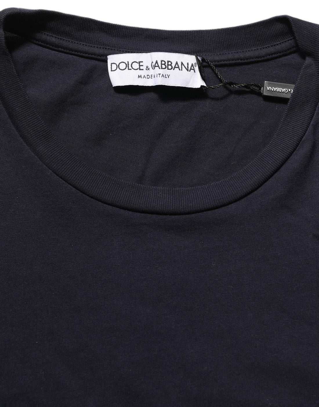 Dolce & Gabbana Black Cotton Short Sleeves Crew Neck T-shirt - RIMODA