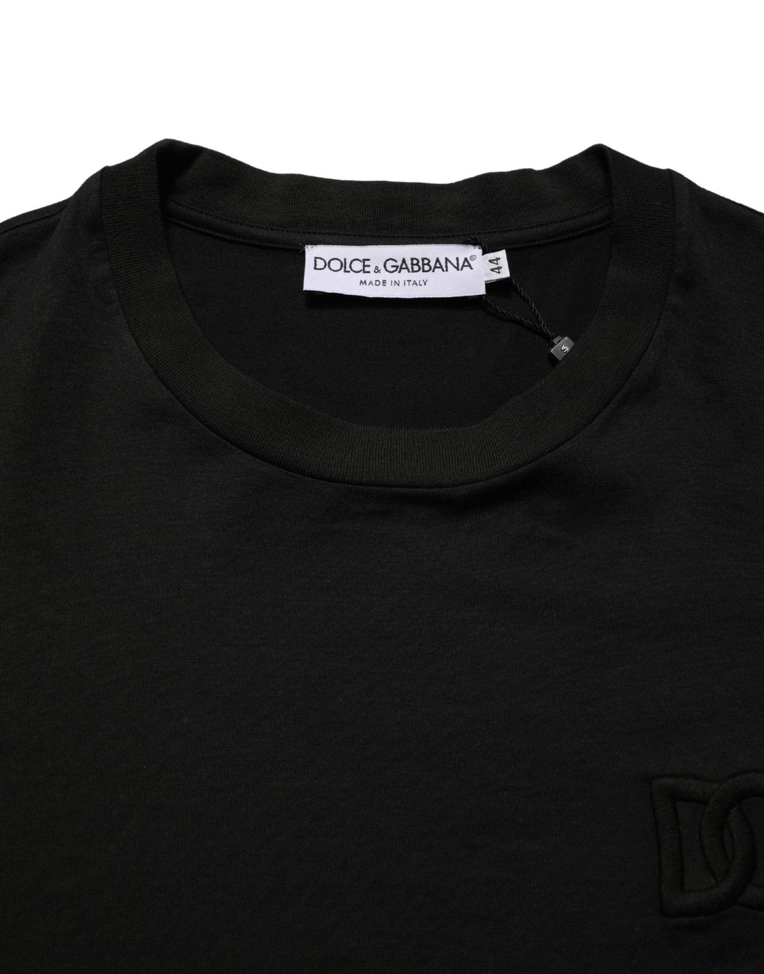 Dolce & Gabbana Black Cotton Short Sleeves Crew Neck T-shirt - RIMODA