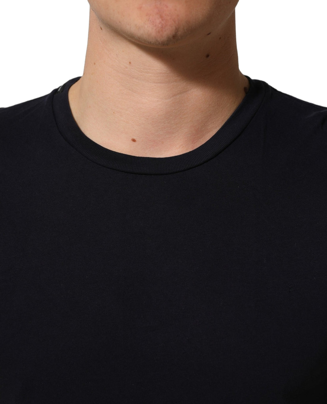 Dolce & Gabbana Black Cotton Short Sleeves Crew Neck T-shirt - RIMODA
