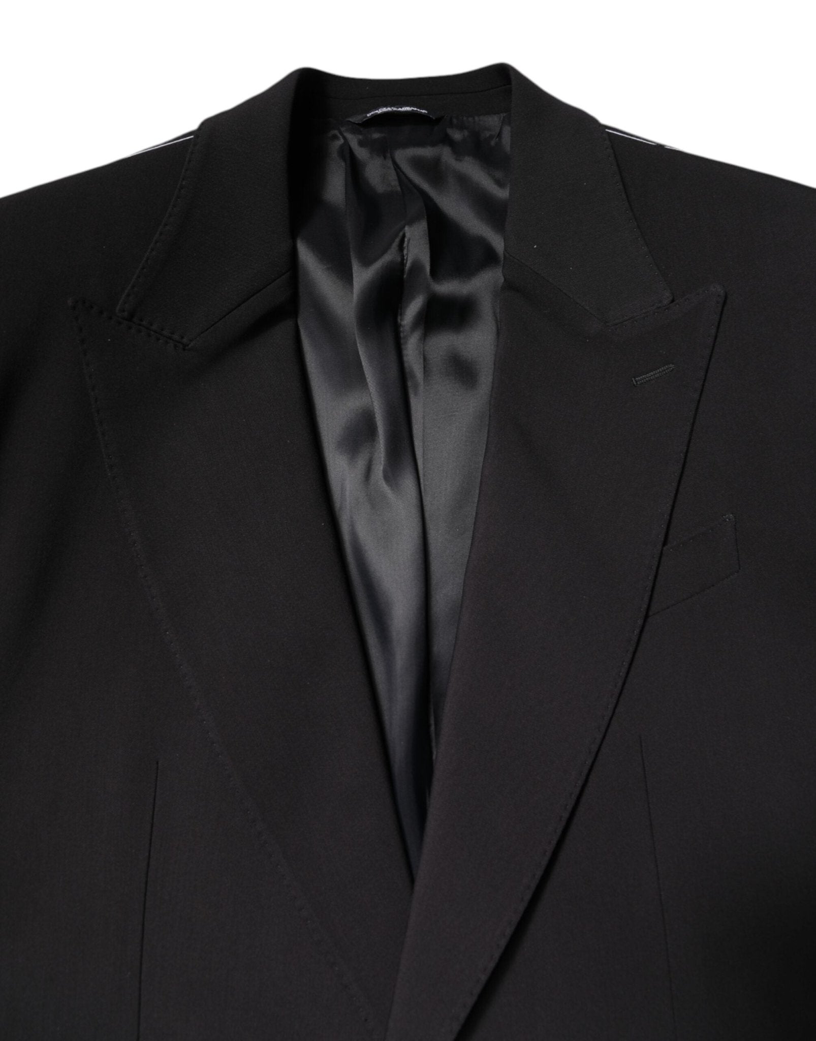 Dolce & Gabbana Black Cotton Single Breasted 2 Piece Suit - RIMODA