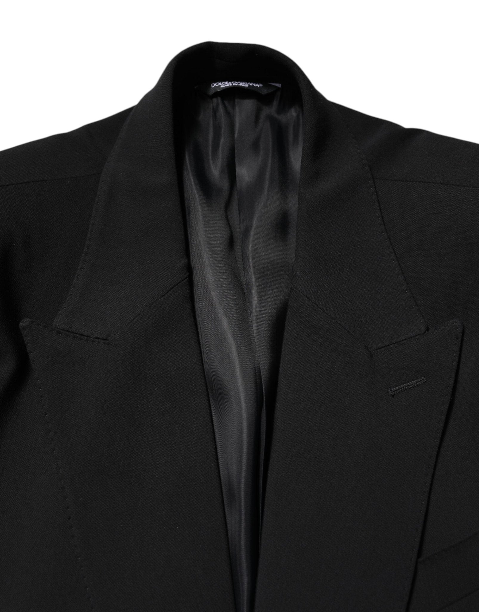 Dolce & Gabbana Black Cotton Single Breasted 2 Piece Suit - RIMODA