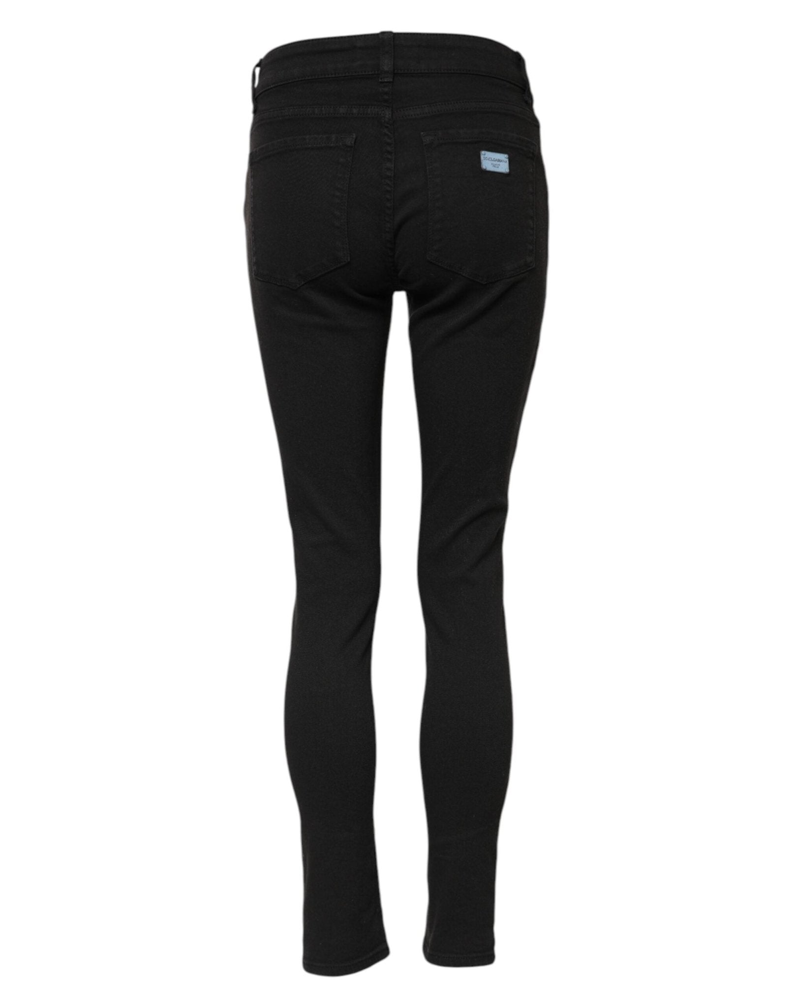 Dolce & Gabbana Black Cotton Skinny Denim Trouser Jeans - RIMODA