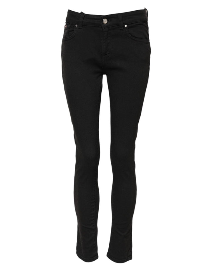Dolce & Gabbana Black Cotton Skinny Denim Trouser Jeans - RIMODA
