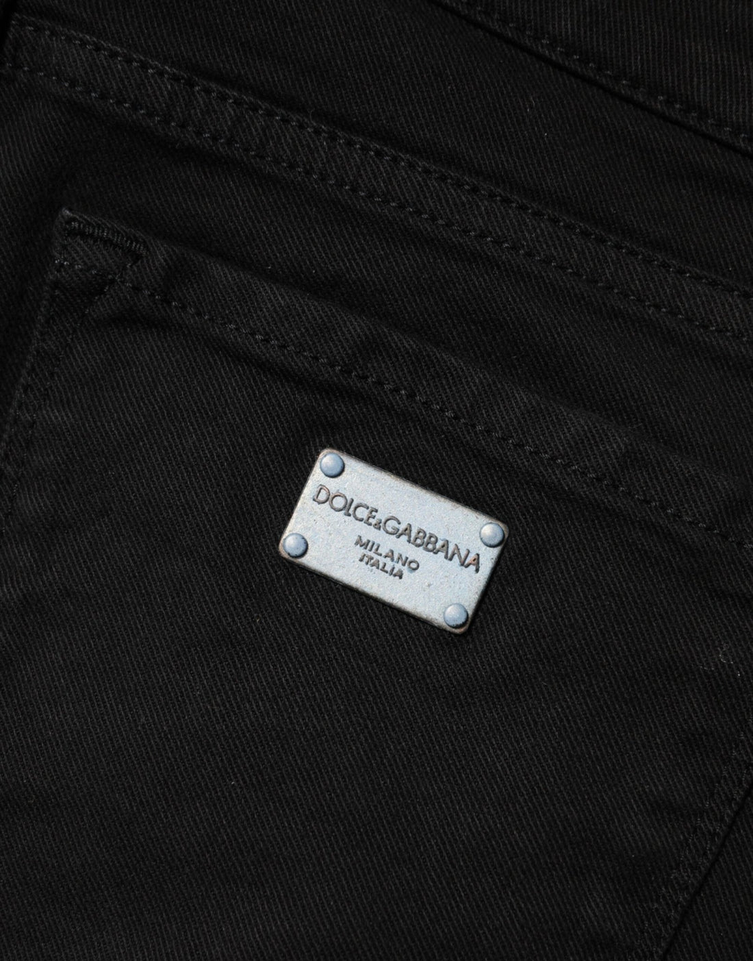 Dolce & Gabbana Black Cotton Skinny Denim Trouser Jeans - RIMODA