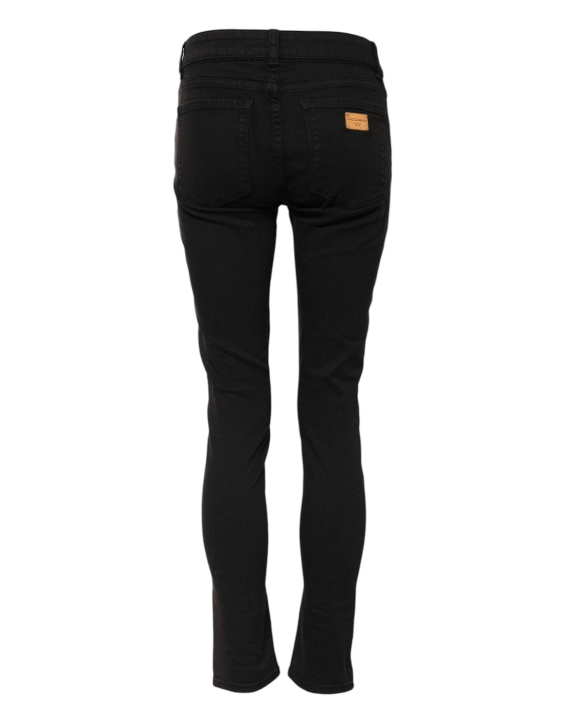 Dolce & Gabbana Black Cotton Skinny Mid Waisted Denim Jeans - RIMODA