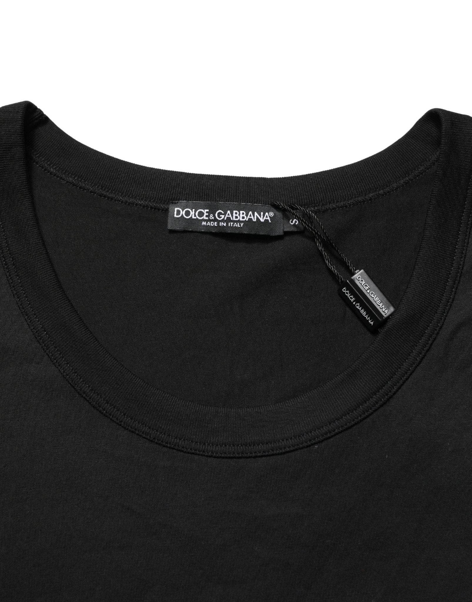 Dolce & Gabbana Black Cotton Sleeveless Men Tank Top T-shirt - RIMODA