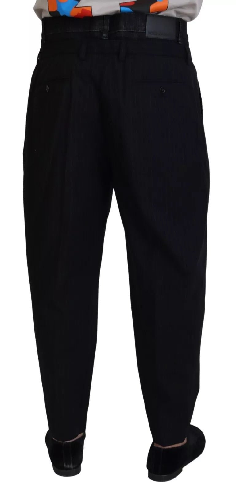 Dolce & Gabbana Black Cotton Stretch Loose Denim Trouser Jeans - RIMODA