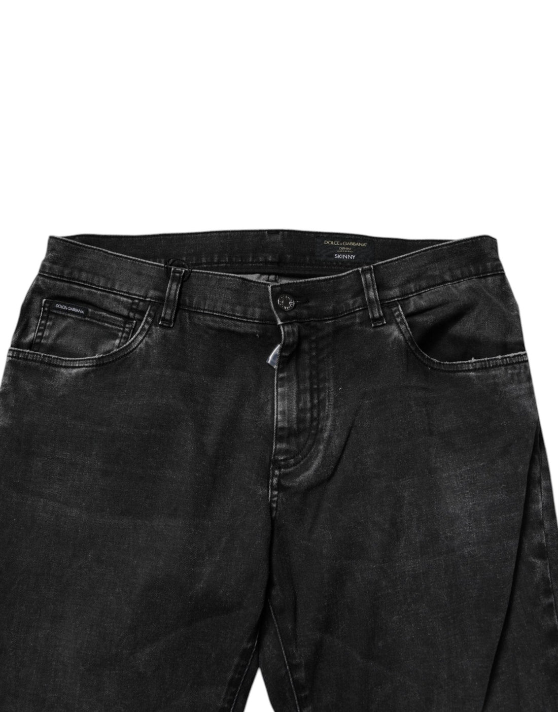 Dolce & Gabbana Black Cotton Stretch Men Skinny Denim Jeans - RIMODA