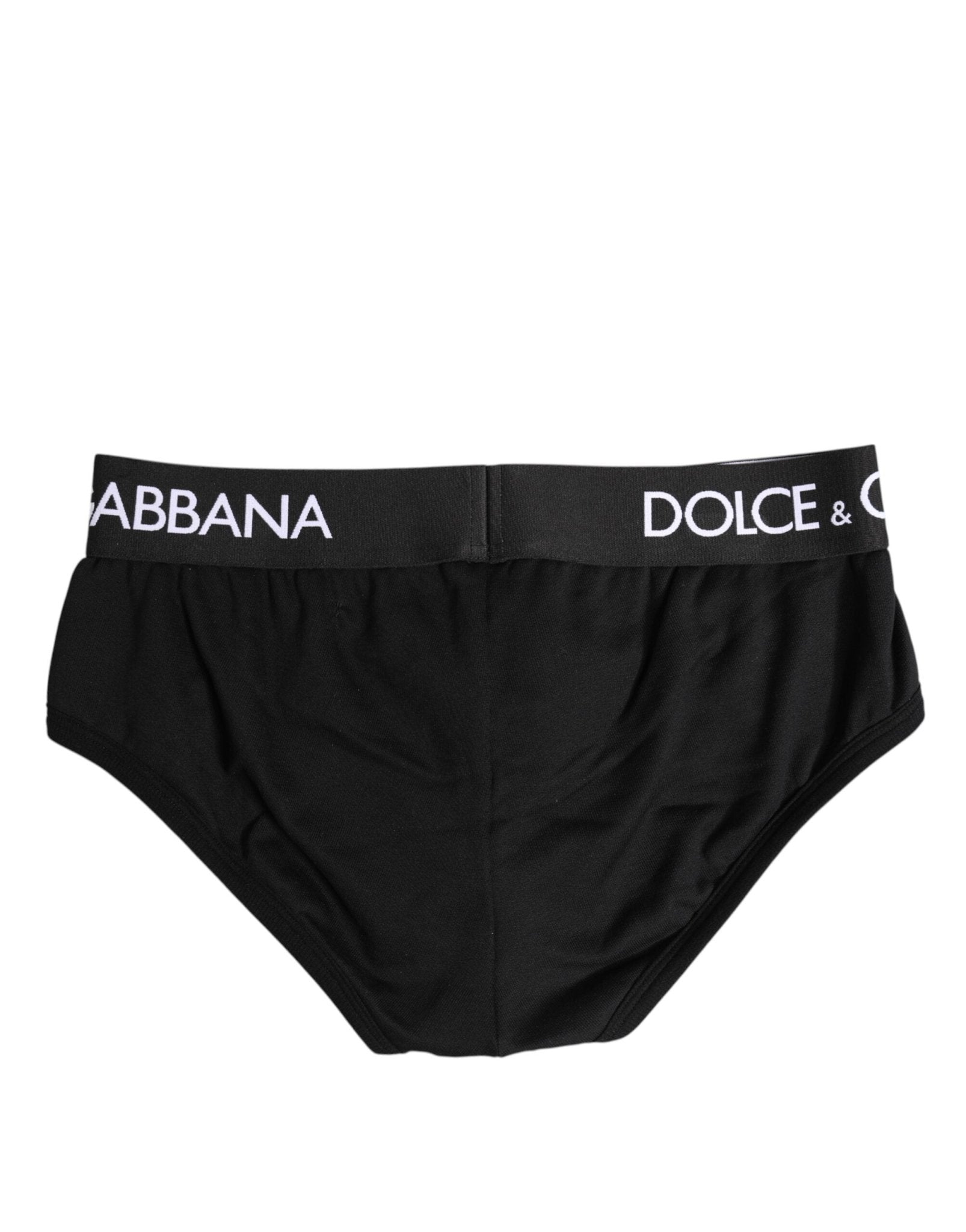 Dolce & Gabbana Black Cotton Stretch Regular Brief Underwear - RIMODA