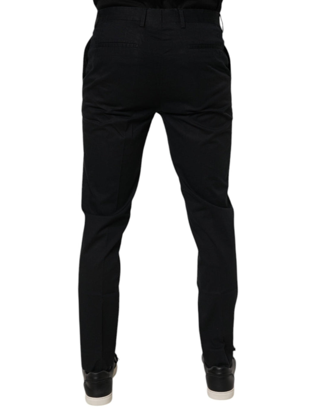 Dolce & Gabbana Black Cotton Stretch Skinny Dress Formal Pants - RIMODA