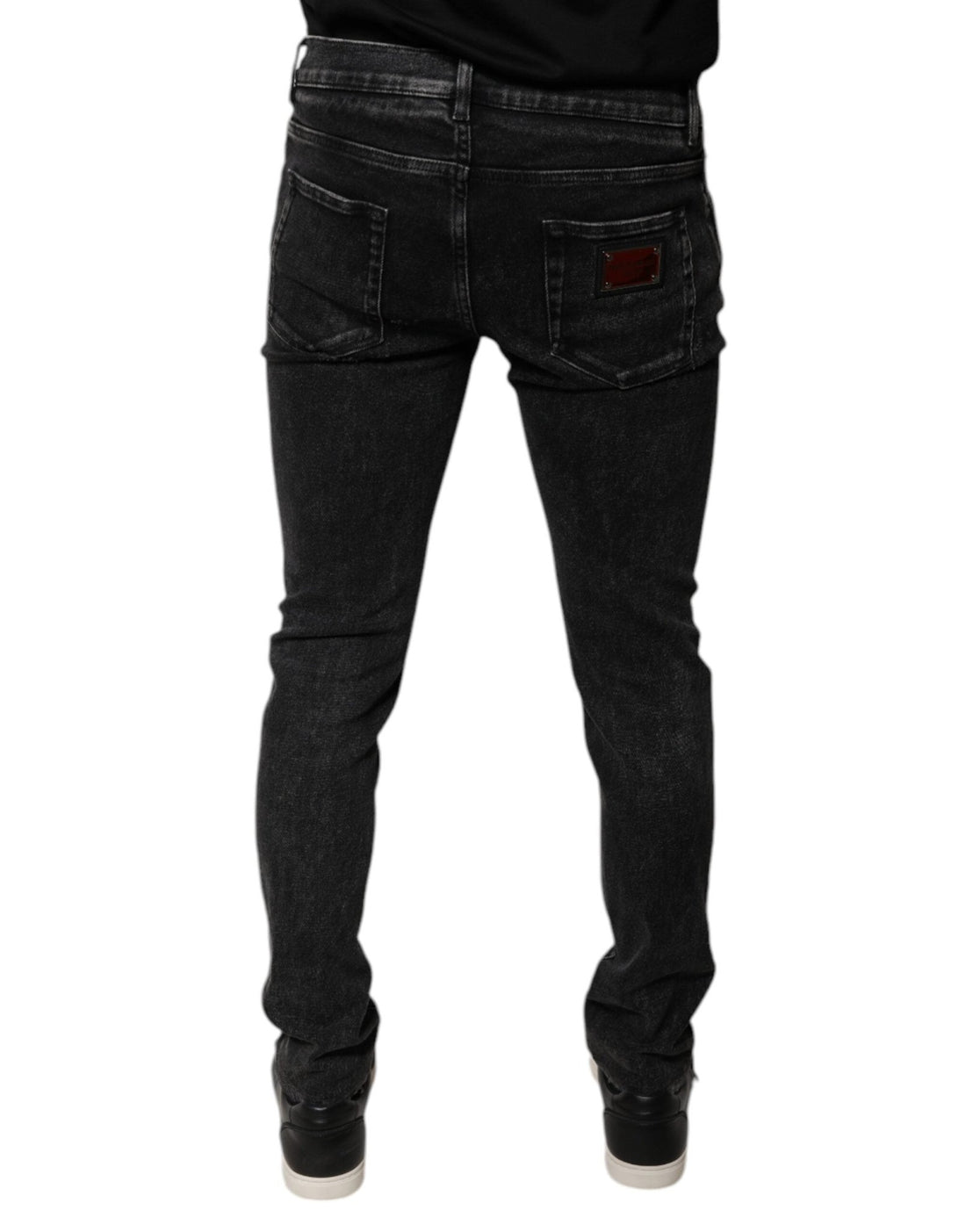 Dolce & Gabbana Black Cotton Stretch Skinny Men Denim Jeans - RIMODA