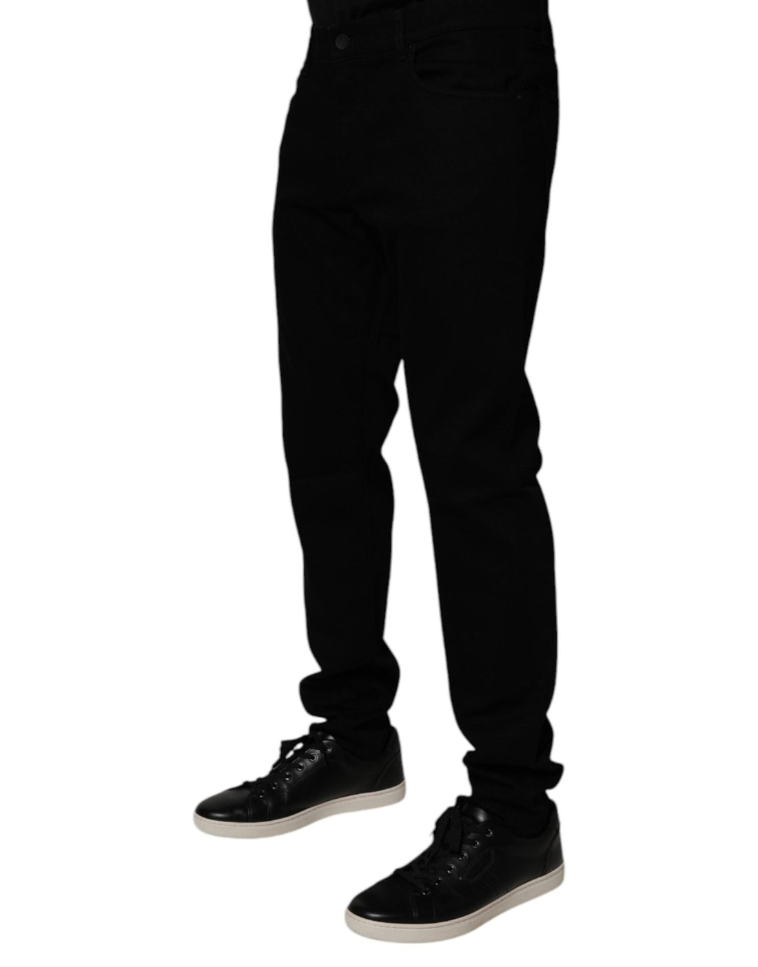 Dolce & Gabbana Black Cotton Stretch Skinny Men Denim Jeans - RIMODA