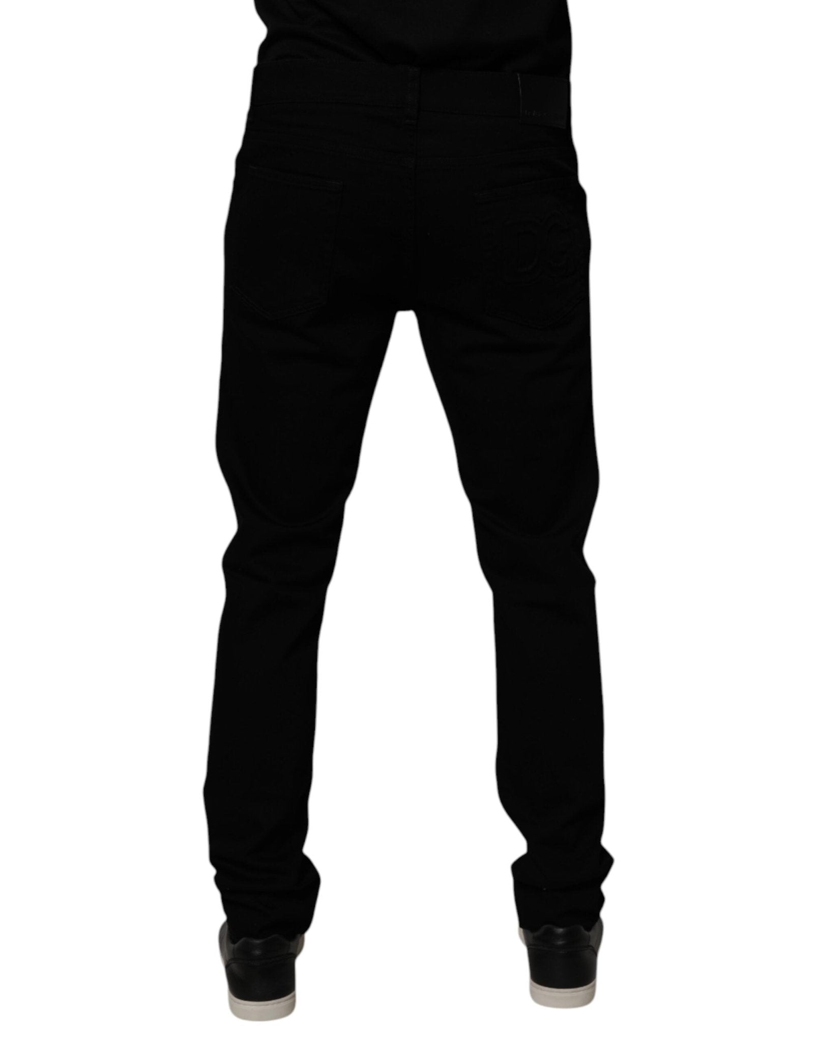 Dolce & Gabbana Black Cotton Stretch Skinny Men Denim Jeans - RIMODA