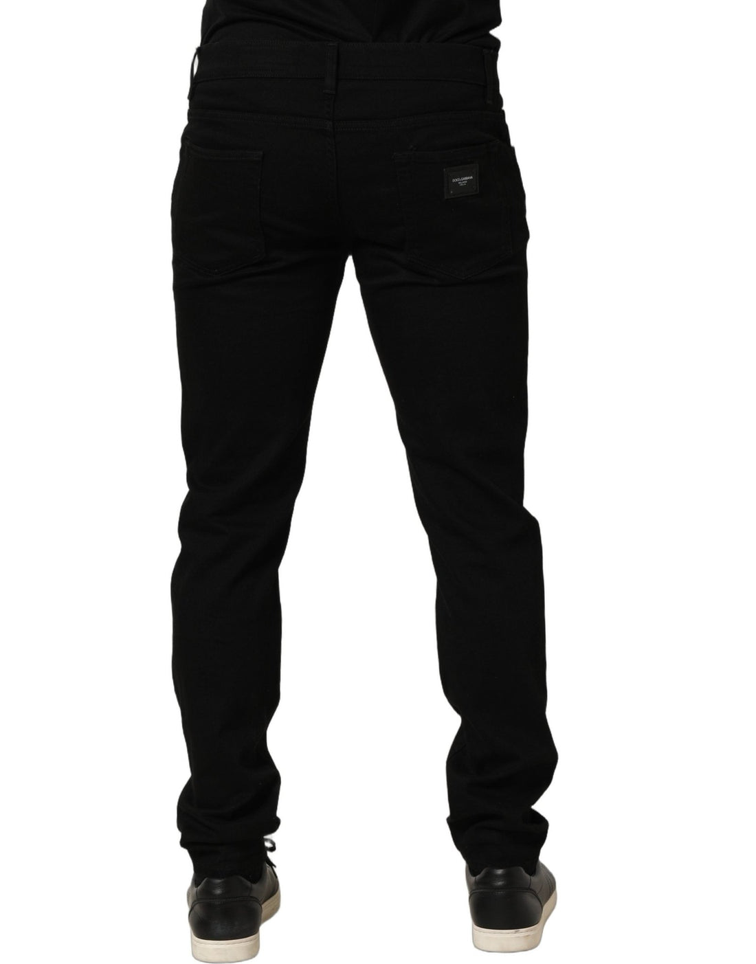 Dolce & Gabbana Black Cotton Stretch Skinny Men Denim Jeans - RIMODA