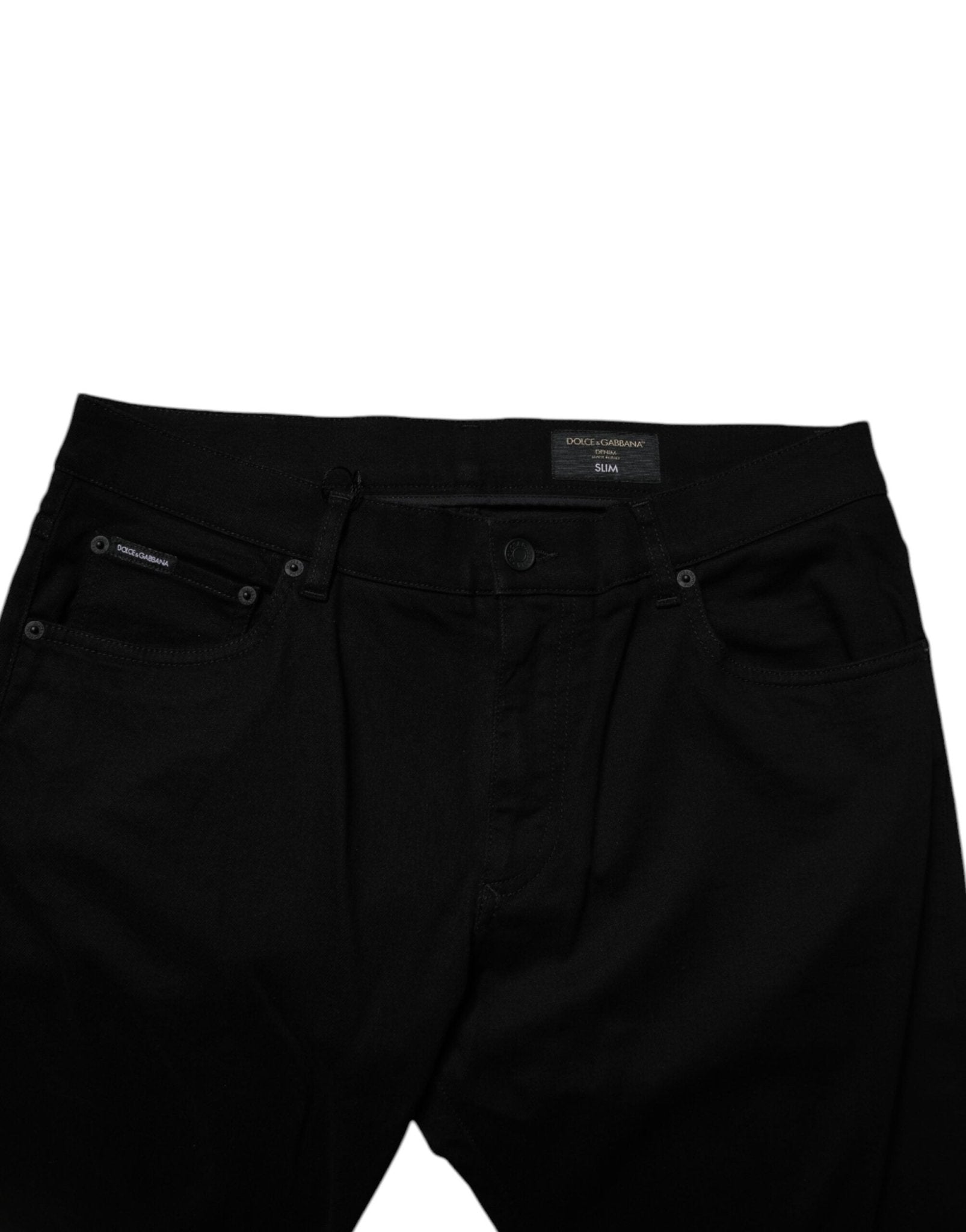 Dolce & Gabbana Black Cotton Stretch Skinny Men Denim Jeans - RIMODA