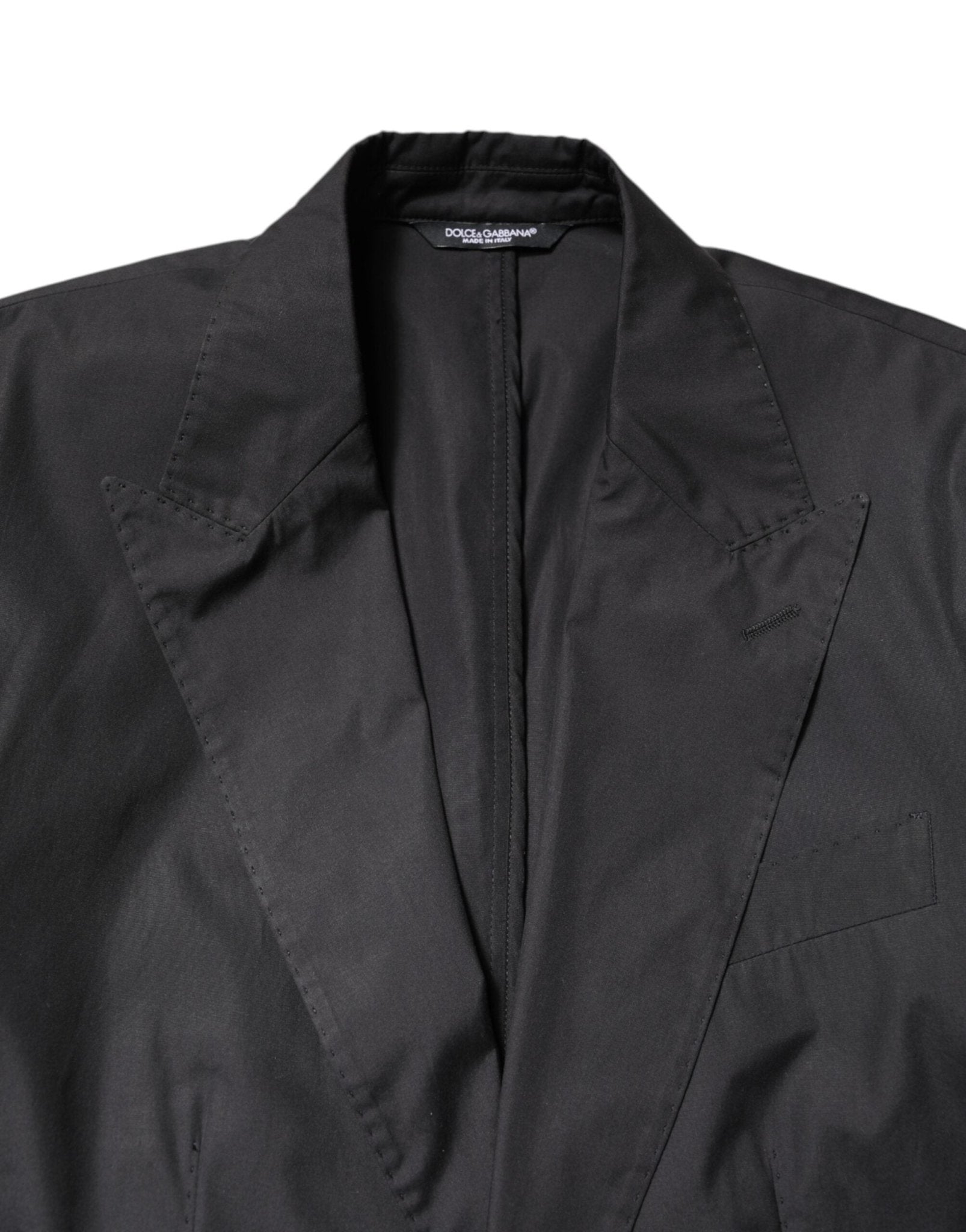 Dolce & Gabbana Black Cotton TAORMINA Formal 2 Piece Suit - RIMODA