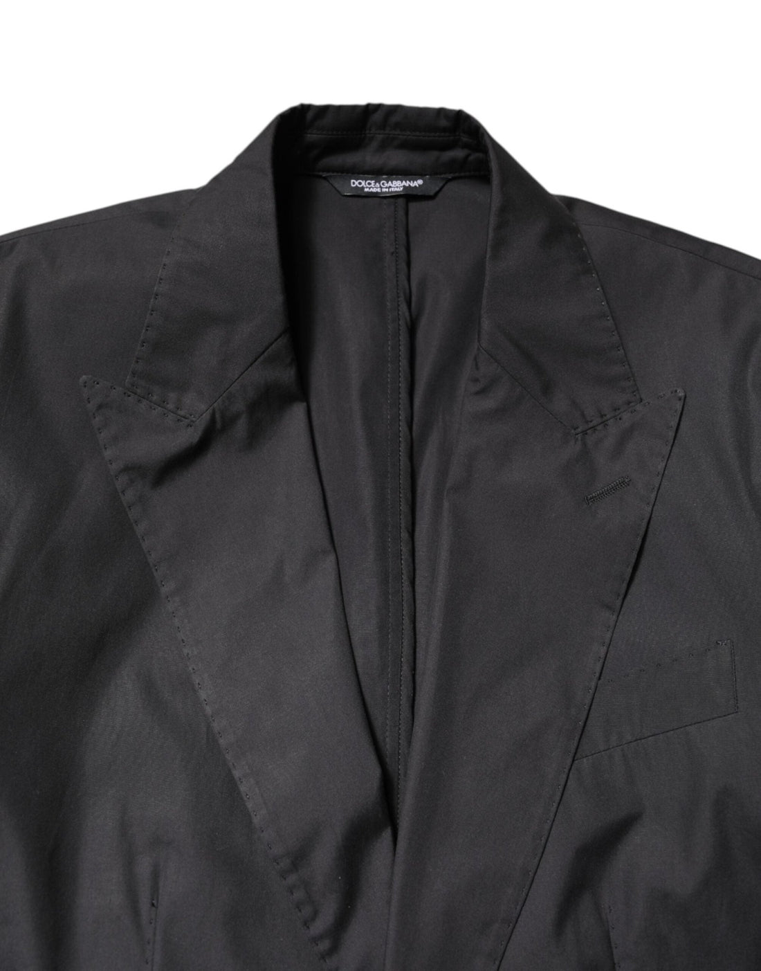 Dolce & Gabbana Black Cotton TAORMINA Formal 2 Piece Suit - RIMODA