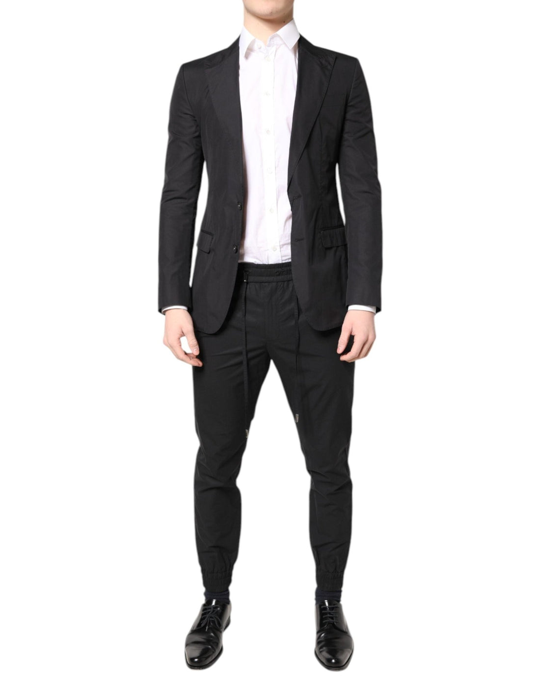 Dolce & Gabbana Black Cotton TAORMINA Formal 2 Piece Suit - RIMODA