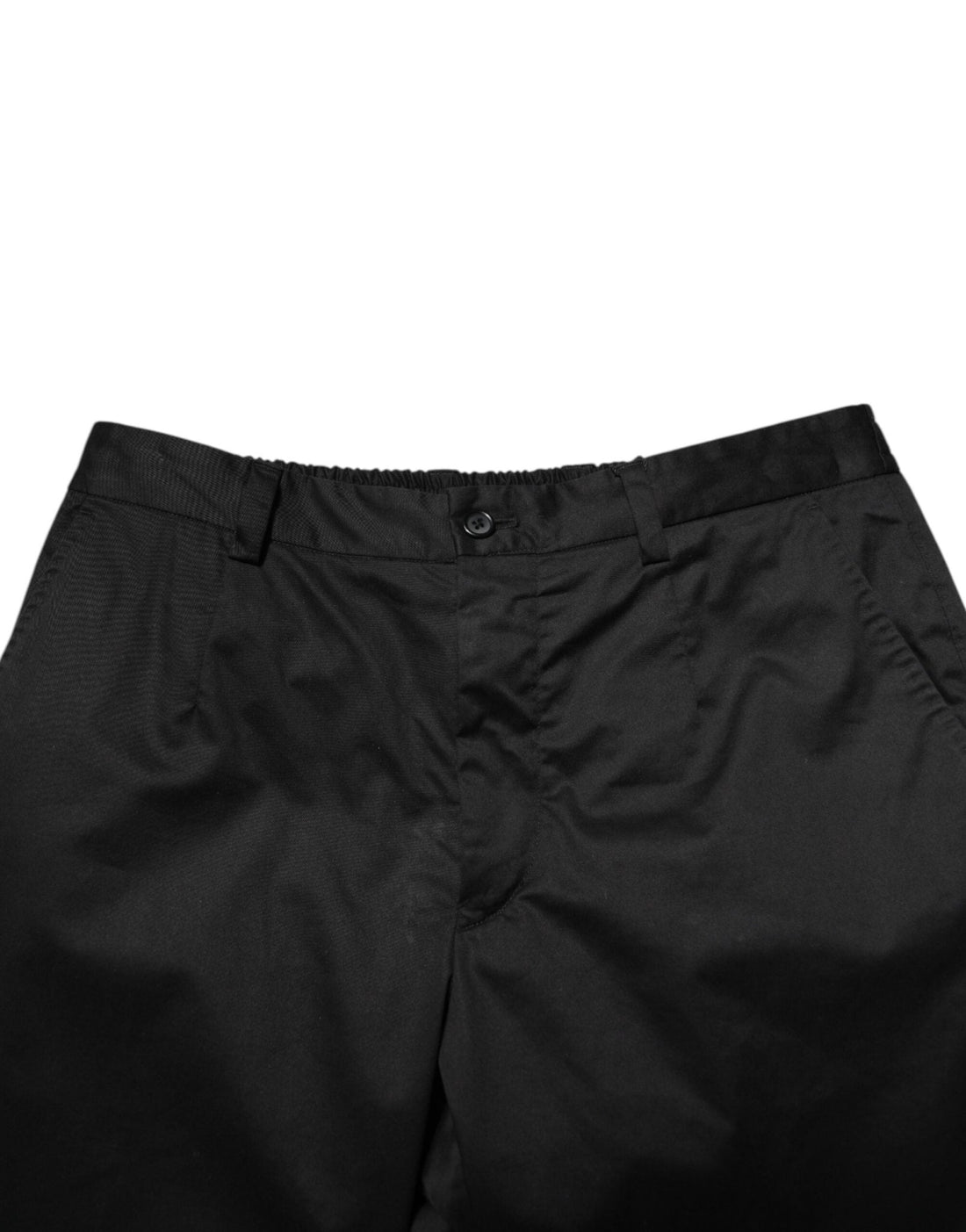 Dolce & Gabbana Black Cotton Tapered Men Formal Trousers Pants - RIMODA