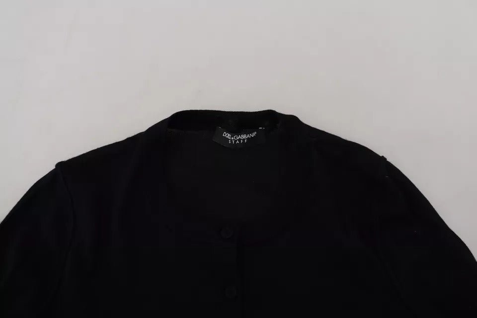 Dolce & Gabbana Black Crewneck Long Sleeves Pullover Sweater - RIMODA