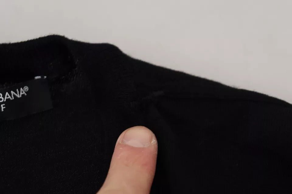 Dolce & Gabbana Black Crewneck Long Sleeves Pullover Sweater - RIMODA