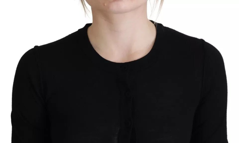 Dolce & Gabbana Black Crewneck Long Sleeves Pullover Sweater - RIMODA