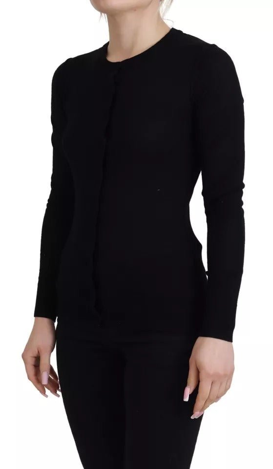 Dolce & Gabbana Black Crewneck Long Sleeves Pullover Sweater - RIMODA