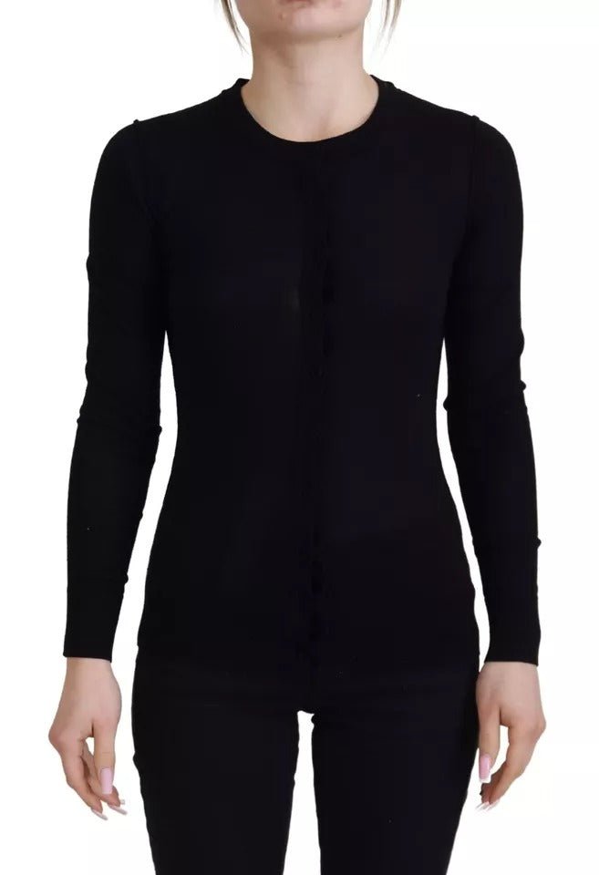 Dolce & Gabbana Black Crewneck Long Sleeves Pullover Sweater - RIMODA