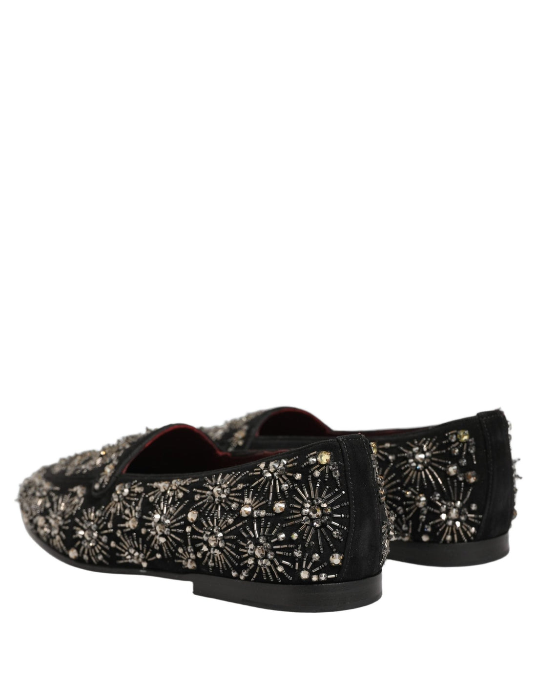 Dolce & Gabbana Black Crystal Embellished Dress Loafers Shoes - RIMODA