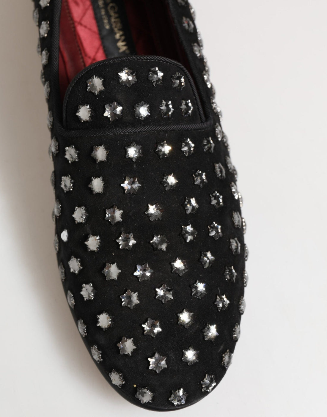 Dolce & Gabbana Black Crystal Embellished Loafers Dress Shoes - RIMODA