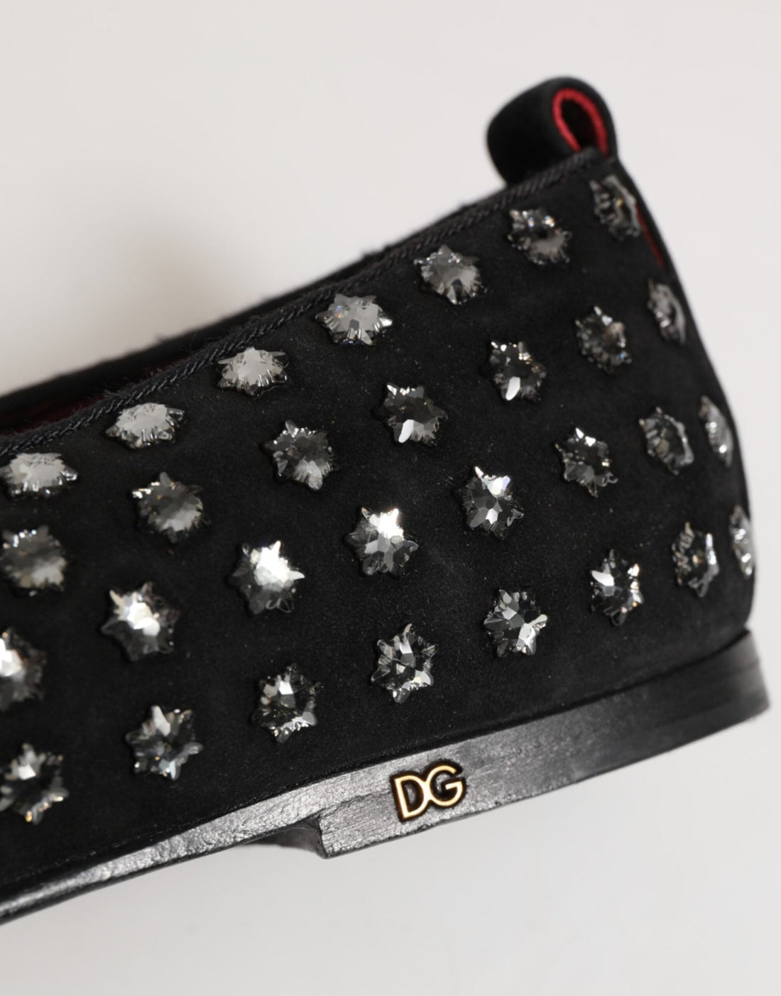 Dolce & Gabbana Black Crystal Embellished Loafers Dress Shoes - RIMODA