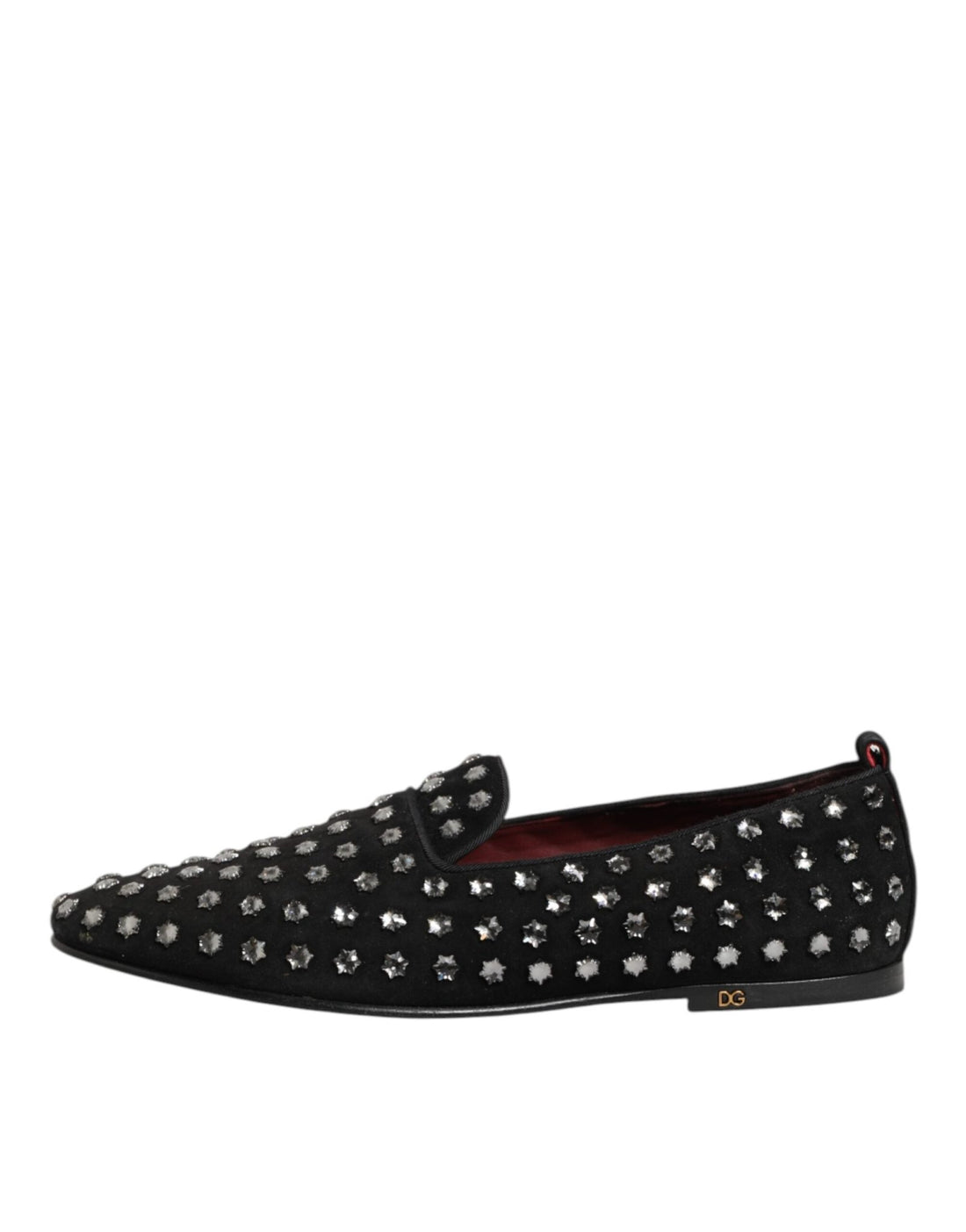 Dolce & Gabbana Black Crystal Embellished Loafers Dress Shoes - RIMODA