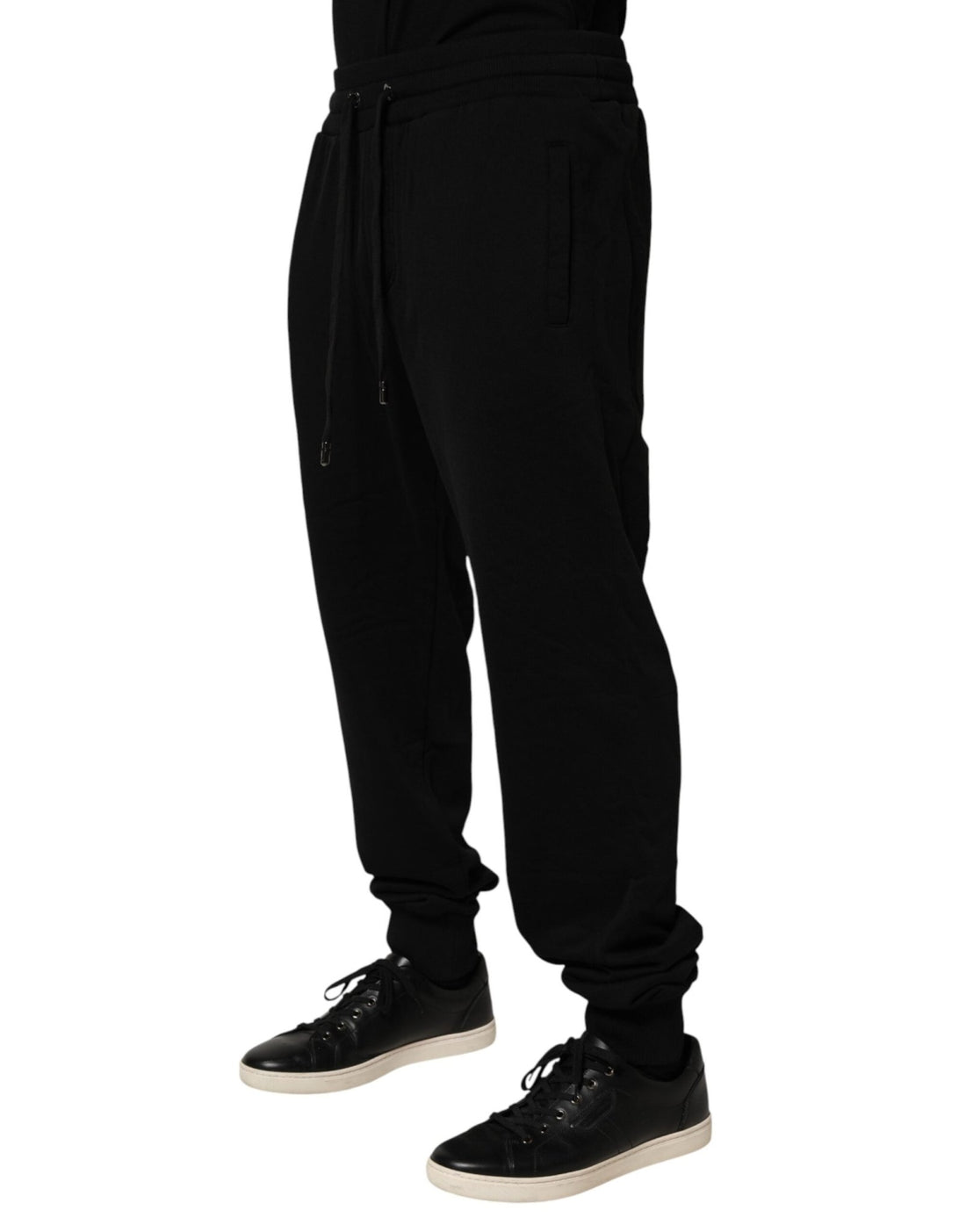Dolce & Gabbana Black DG Logo Cotton Jogger Sweatpants Pants - RIMODA