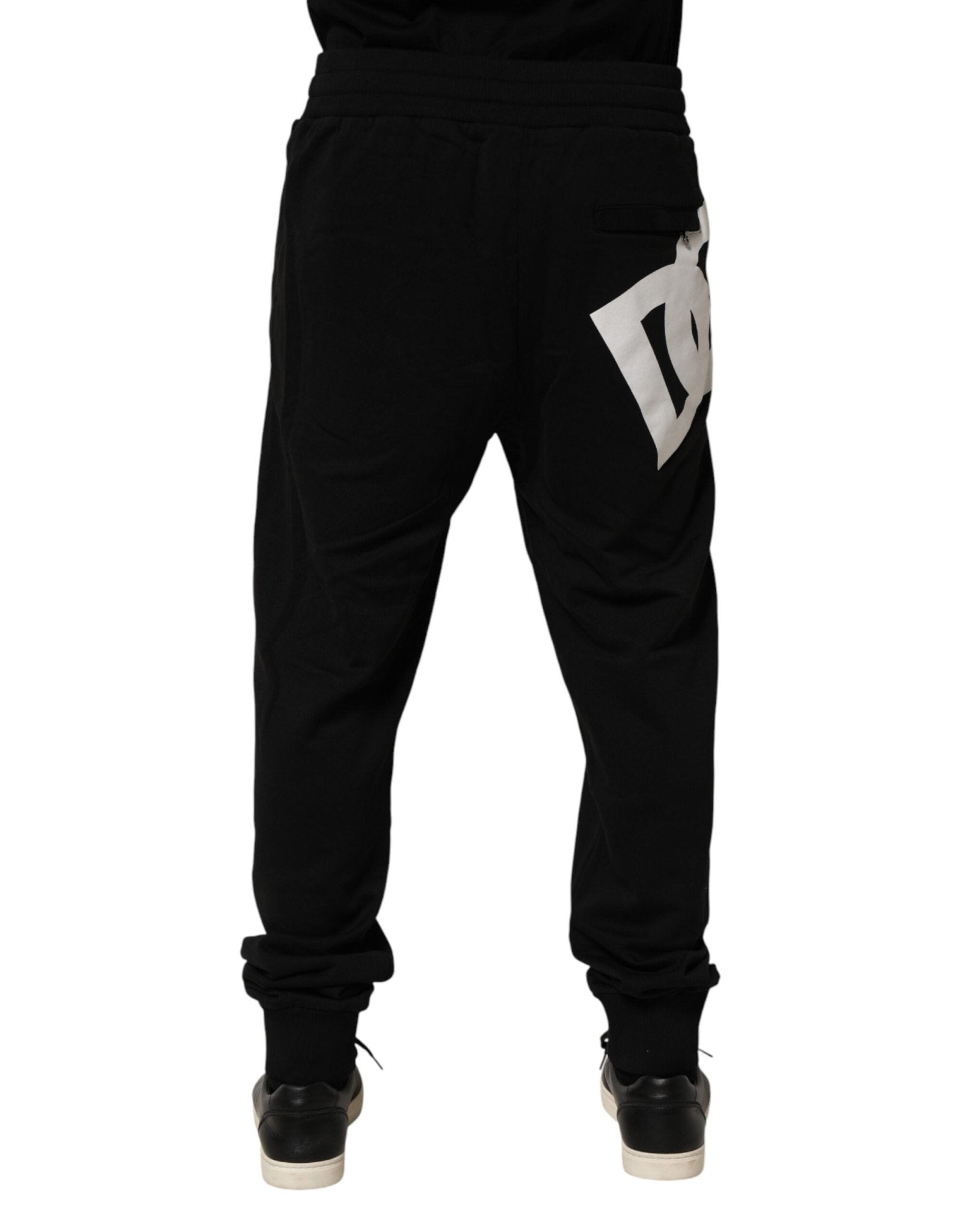 Dolce & Gabbana Black DG Logo Cotton Jogger Sweatpants Pants - RIMODA